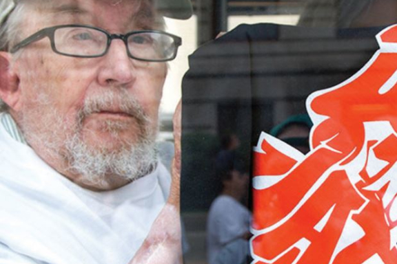 Above, EPOCA member Jay McCcune gets ready to head to Boston to lobby for better policies aimed at helping ex-prisoners return to society/Elizabeth Brooks photo