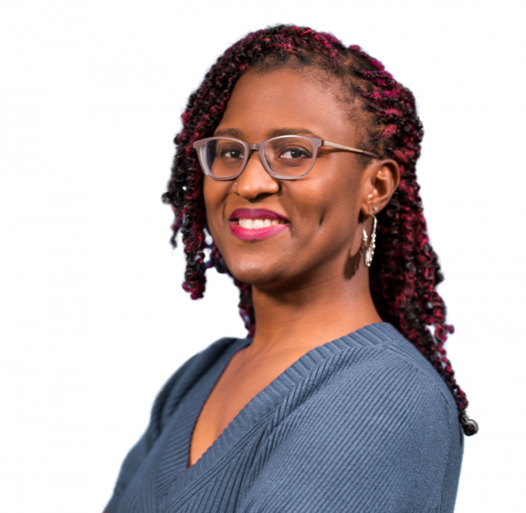 Woman smiling towards the camera